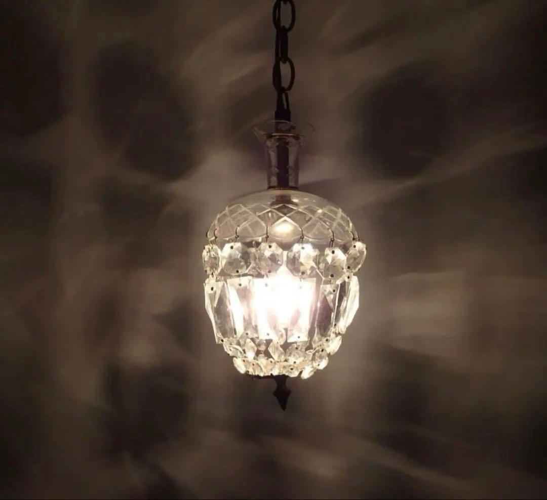 チェコ製　ヴィンテージ　照明　シャンデリア　ペンダントライト