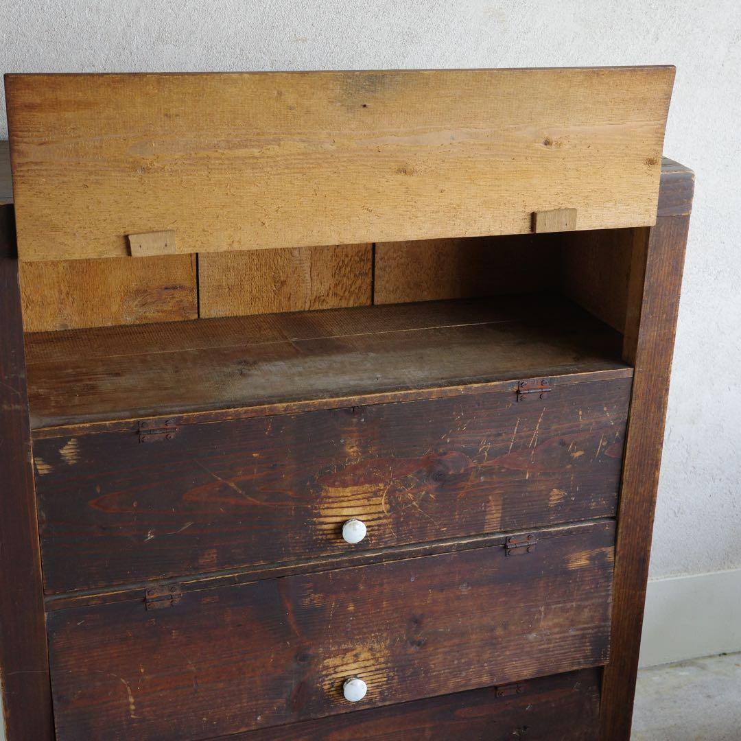 MM！古家具　パタパタ扉の収納棚　本棚