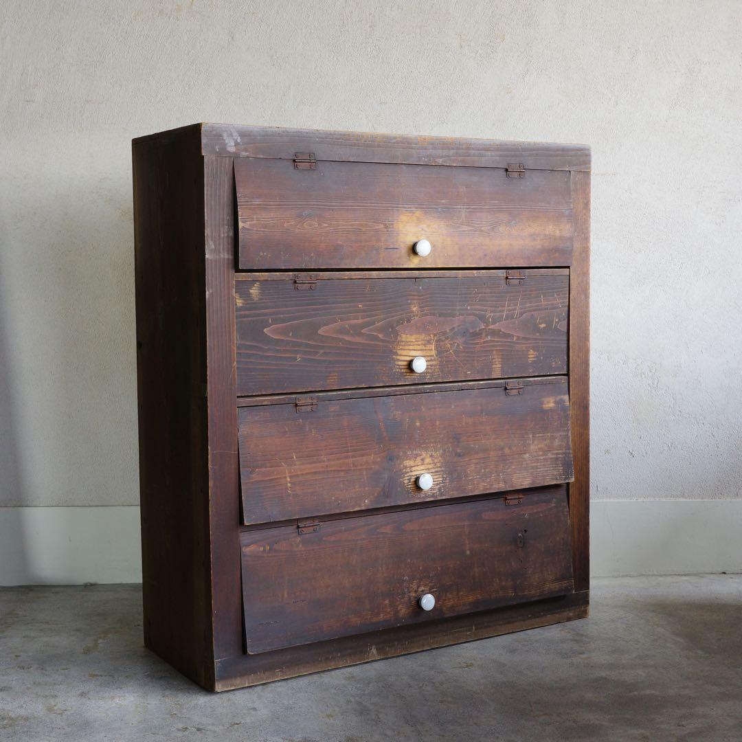 MM！古家具　パタパタ扉の収納棚　本棚