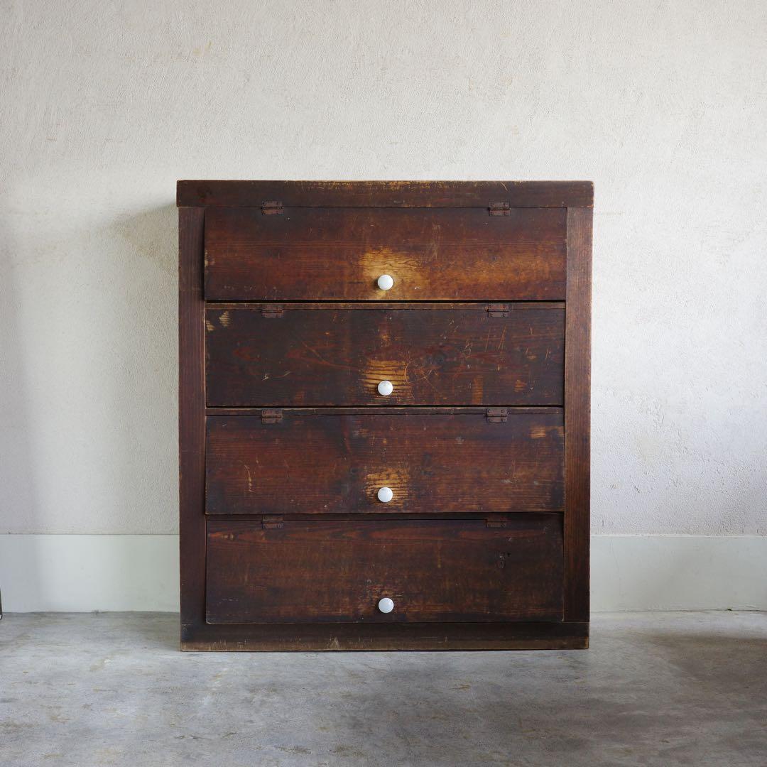 MM！古家具　パタパタ扉の収納棚　本棚