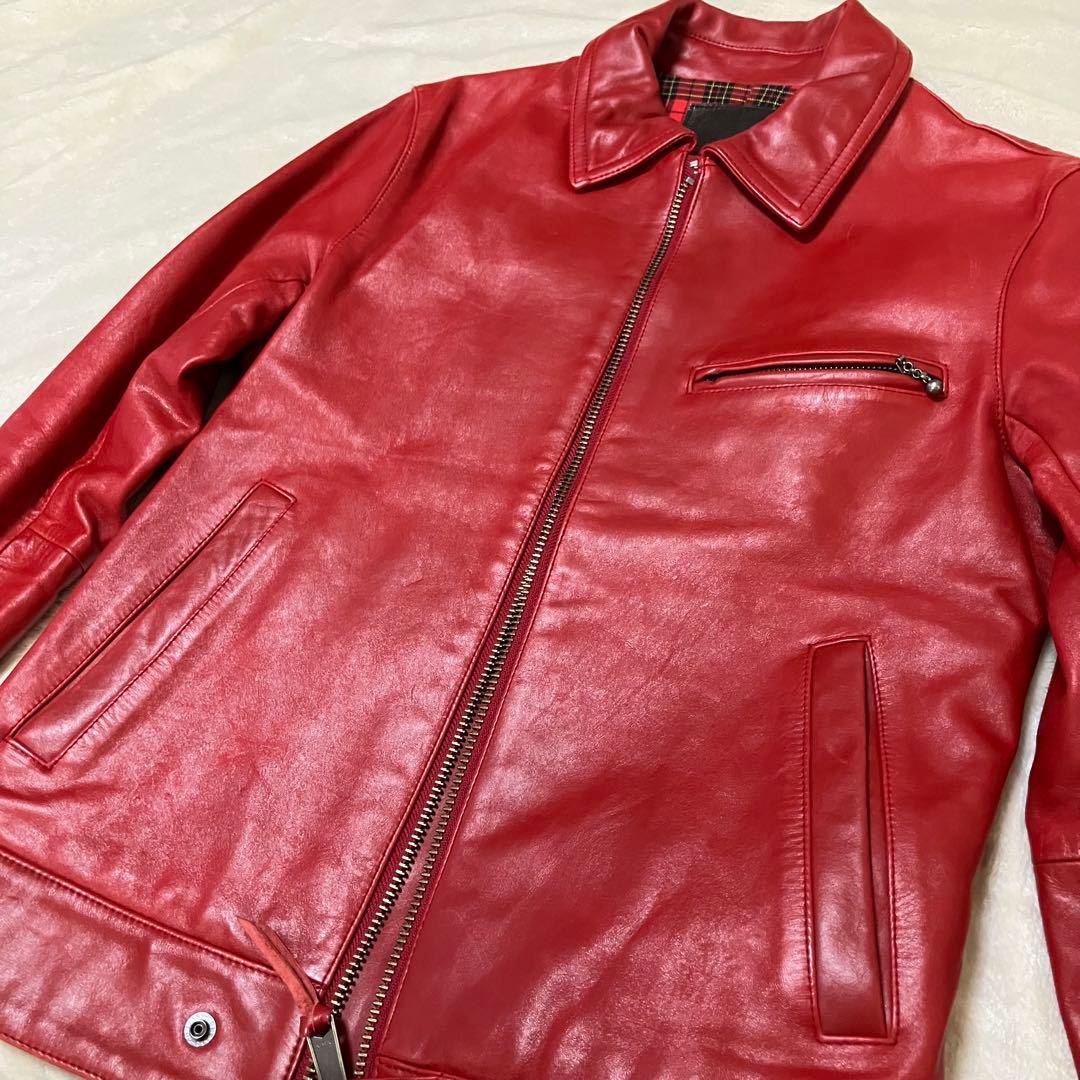 ジャケット・アウター Liugoo Leathers riders jacket lamb y2k