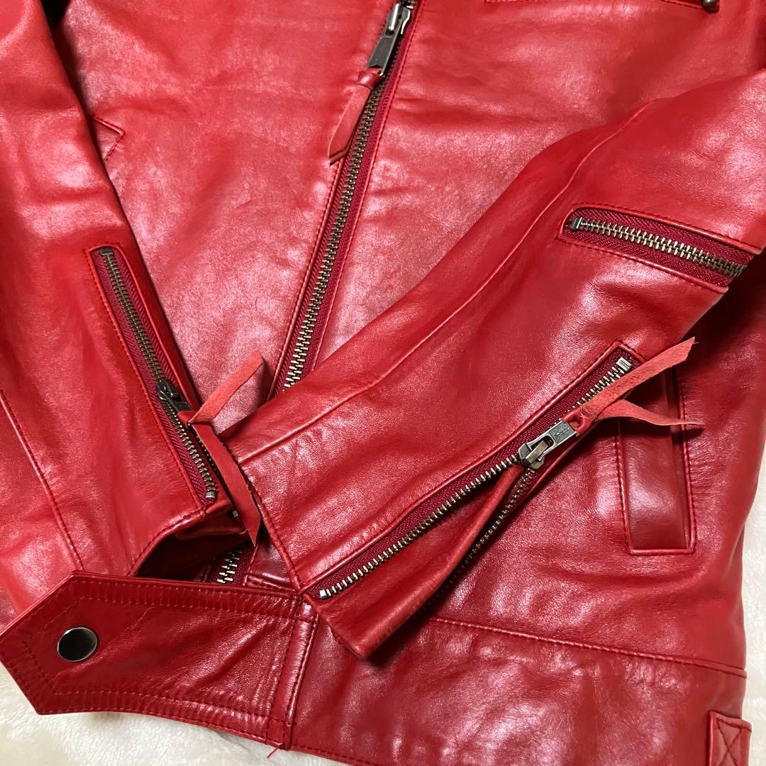 ジャケット・アウター Liugoo Leathers riders jacket lamb y2k