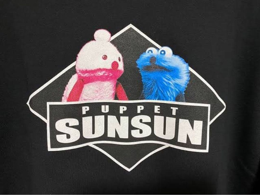 新品 パペットスンスン パーカー 黒 XL