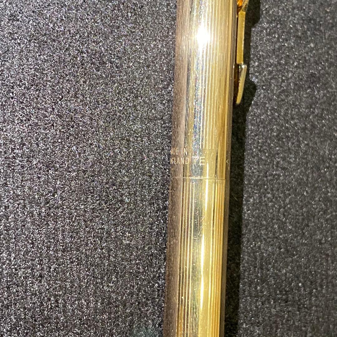 【美品】 PARKER パーカーボールペン アロー ゴールド 3連ダイヤ？装飾