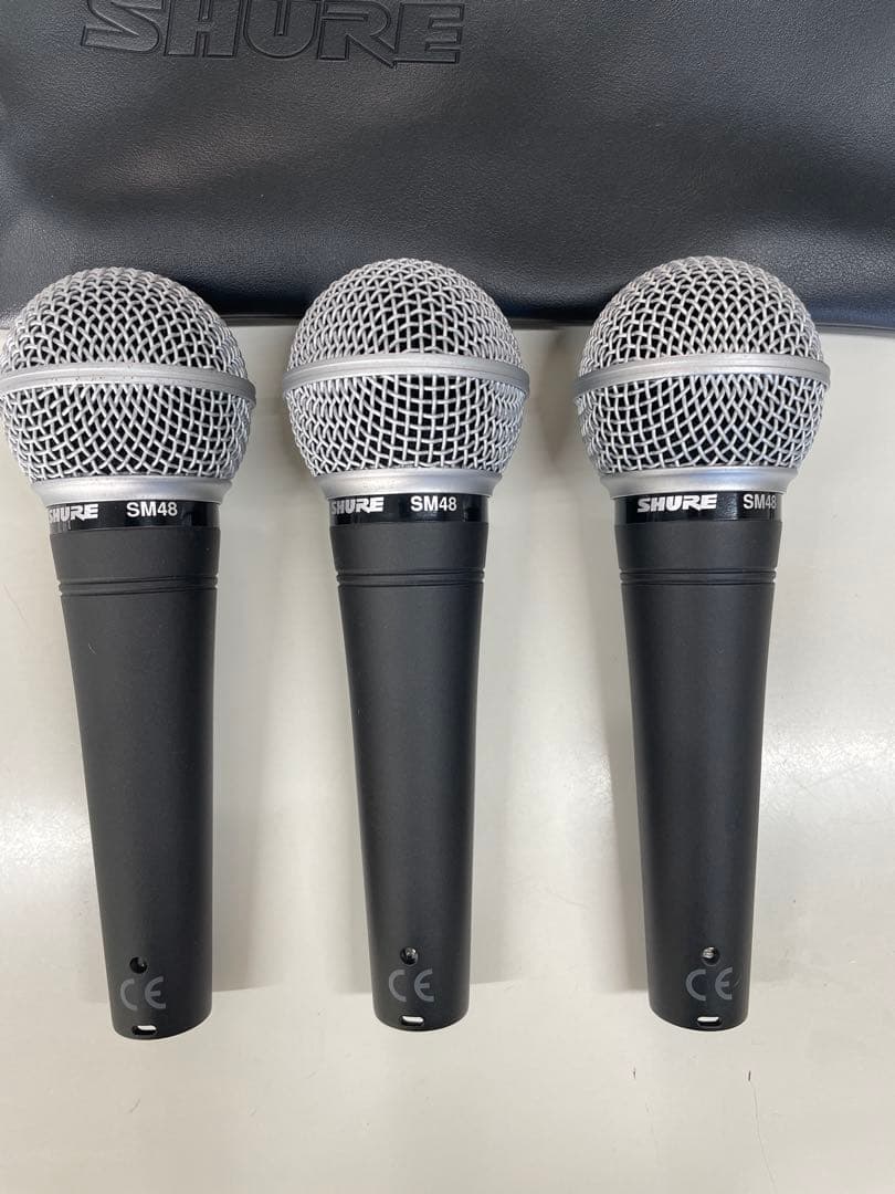 SHURE SM48 ダイナミックマイク 3本セット