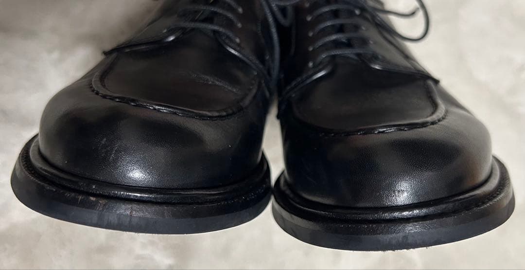 Trading post/Uチップレザーシューズ/size7/黒/2102