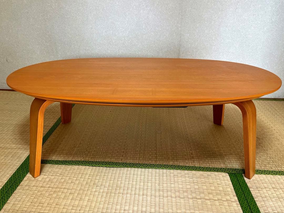 無印良品　楕円こたつテーブル　小　木製　MJ-KDFS1100/N
