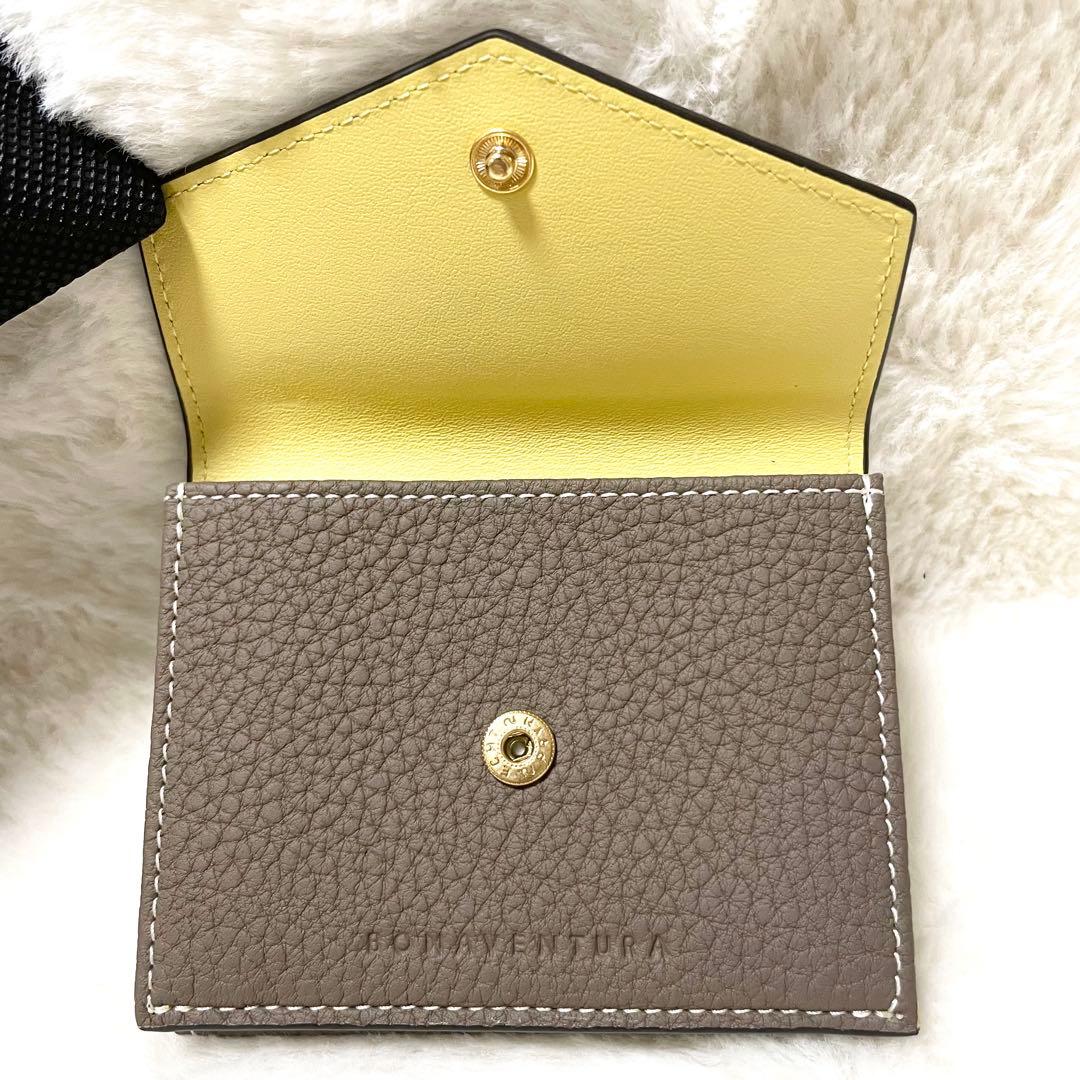 【未使用級✨】 ボナベンチュラ 三つ折り 財布 スモール ウォレット ベージュ