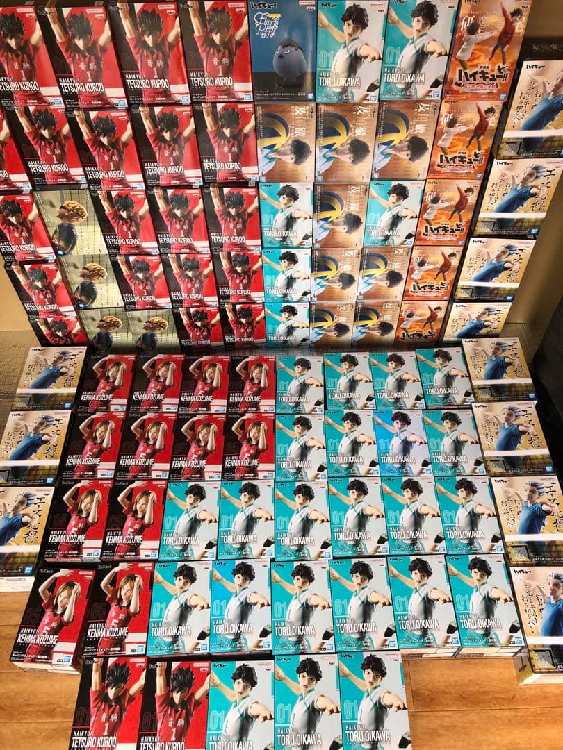 ハイキュー！　フィギュア　まとめ売り　黒尾　研磨　及川　蛍　ポージング　92個