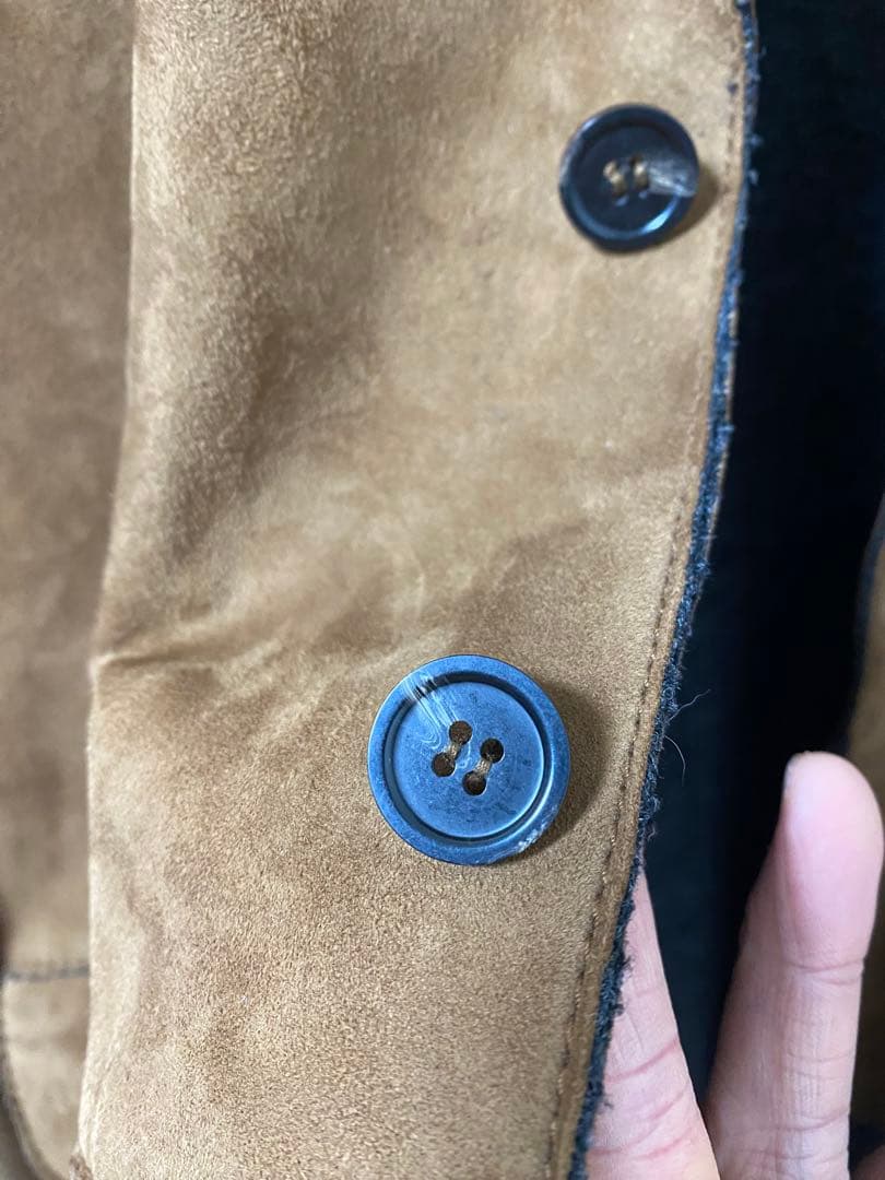 n*s様 20万 秋冬 アルテア スエード レザー ジャケット ブラウン 茶 最