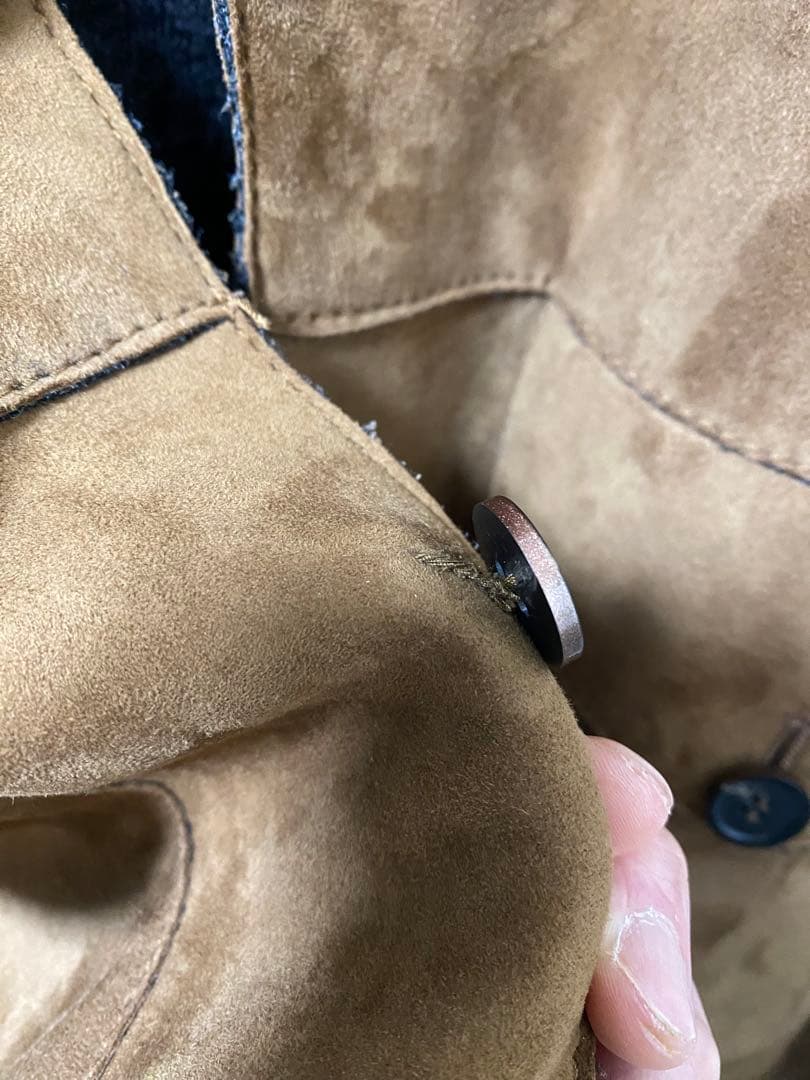 n*s様 20万 秋冬 アルテア スエード レザー ジャケット ブラウン 茶 最