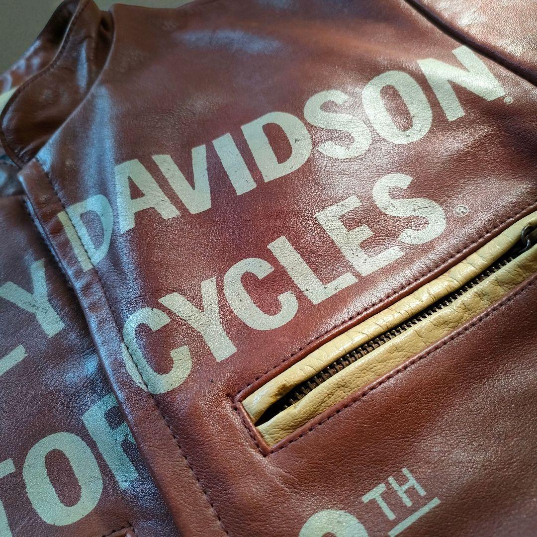 希少 ハーレーダビッドソン MOTOR CYCLESレザー ライダースジャケット