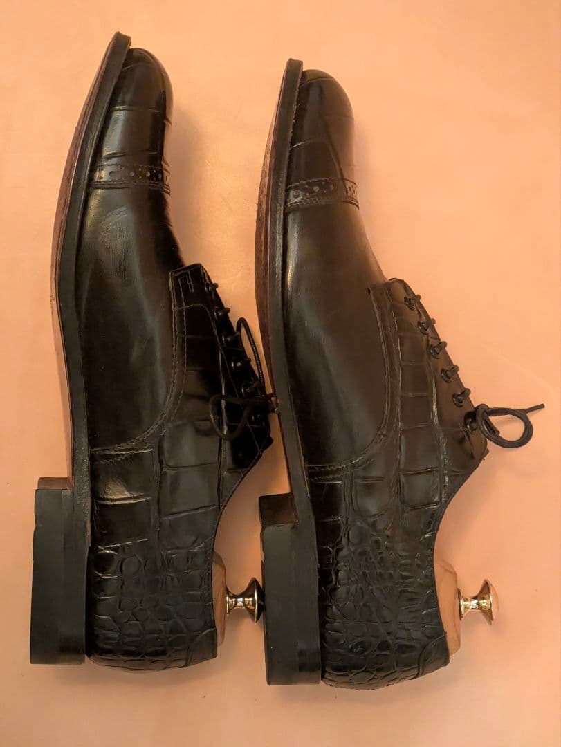 STACY ADAMS キャップトゥ クロコダイル US9.5D