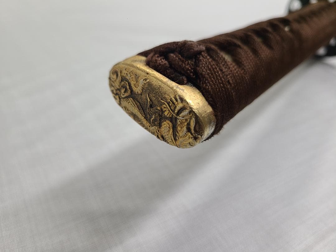 模造刀 拵え 龍 梵字 日本刀 アンティーク コレクション 0316