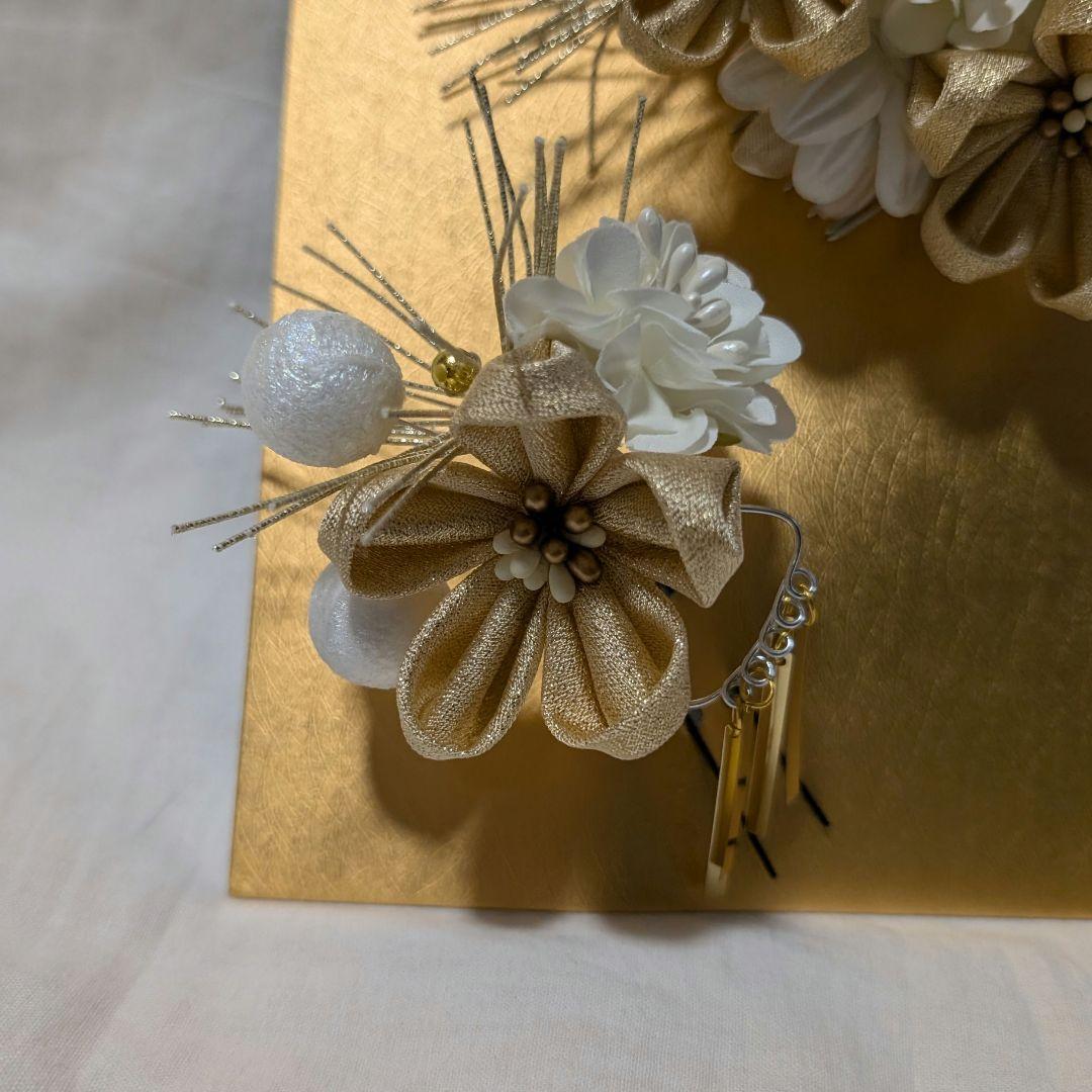 【美品】成人式 卒業式 振袖用 小物セット （バッグ・草履・ファー・髪飾り）