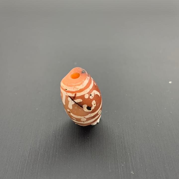 【アンティーク ビーズ】エッジドカーネリアン ビーズ 16.4mm