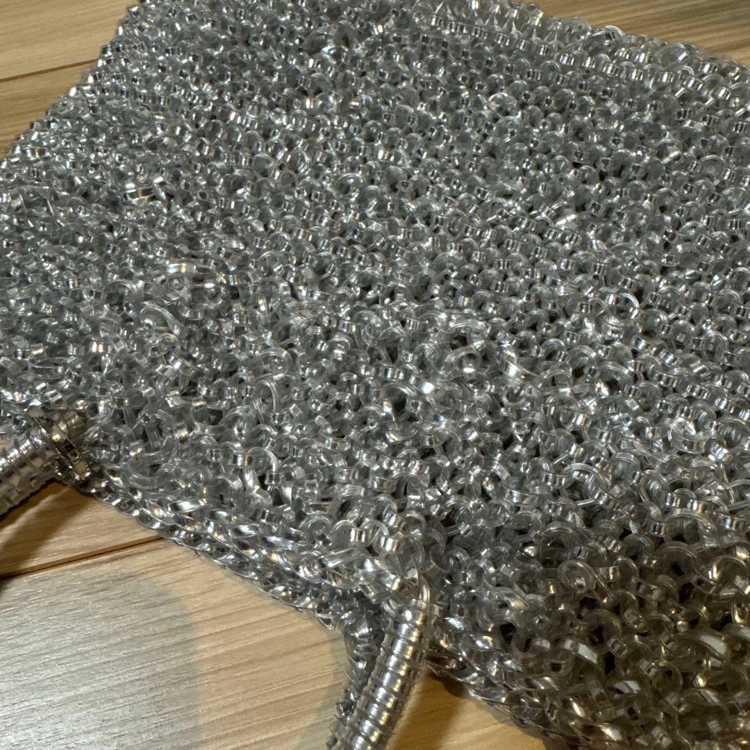 ANTEPRIMA シルバー ビーズショルダーバッグ