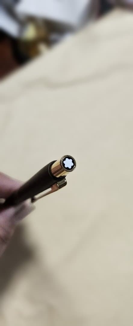 モンブラン(星の王子様)ブラウン 万年筆 ボールペン2本セットレザー ケース付き