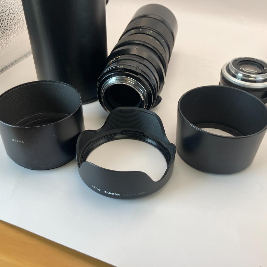 動作未確認・ジャンク、フィルムカメラ、レンズ、フードなど