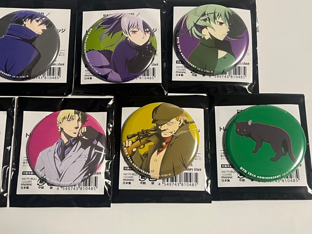 DARKER THAN BLACK 缶バッジ 8種まとめ売り