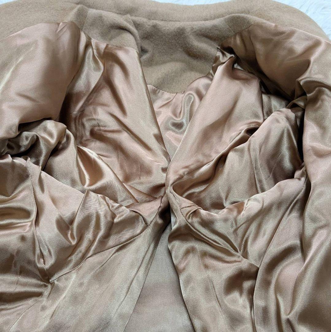 バーバリー チェスターコート キャメル100% ダブル ベルト ベージュ L