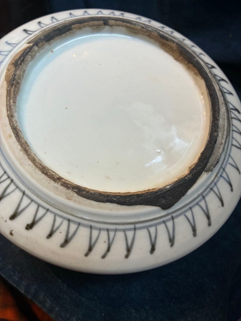 古伊万里　色絵　陶重　重箱　お節料理　江戸時代　傷直しあり　欠け無し