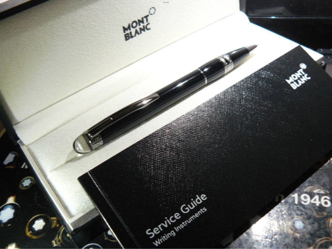 モンブラン　★完売のスターウォーカー極上逸品！★ミッドナイトブラック・ボールペン