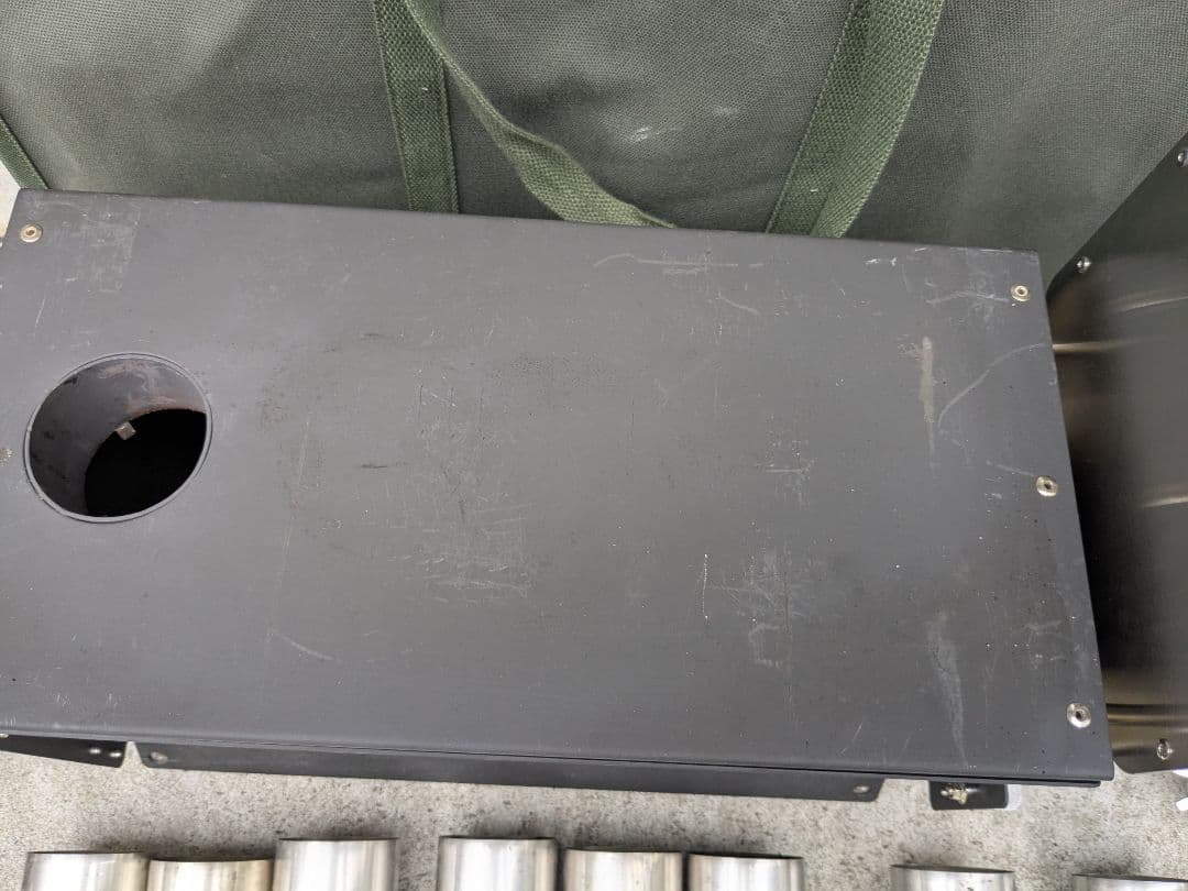 UNIFLAME（ユニフレーム）　ペレットストーブ　煙突ガード＆収納バッグ付き