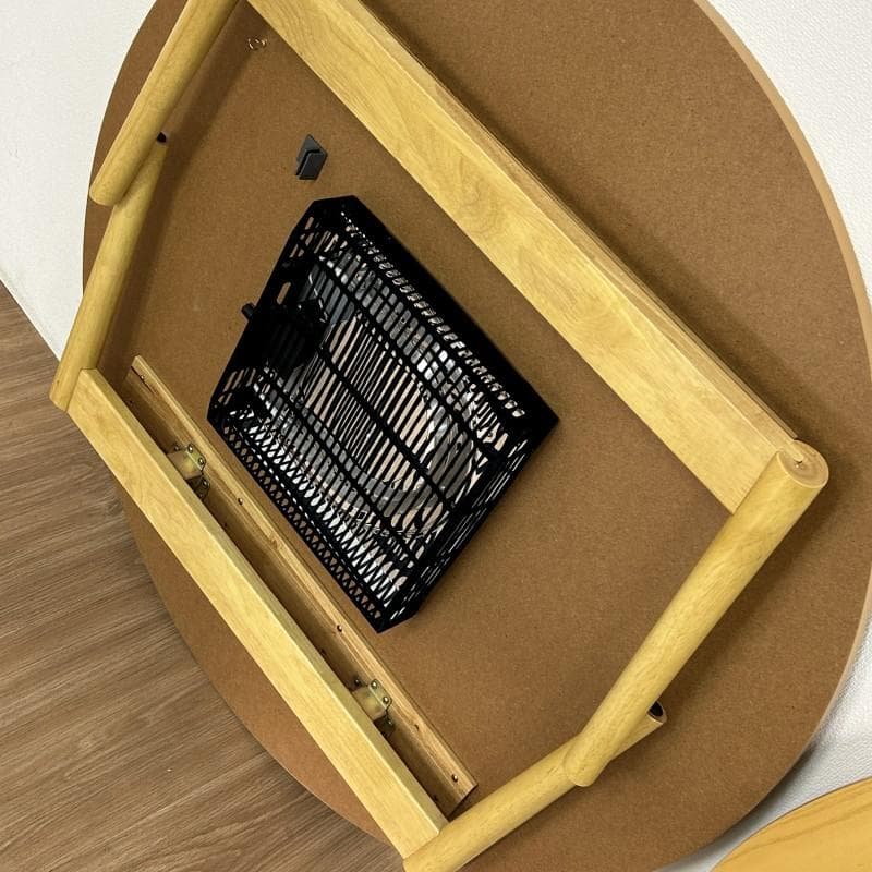 【新品】天然木BIG折れ脚　円形こたつ100NA【OUTLET】