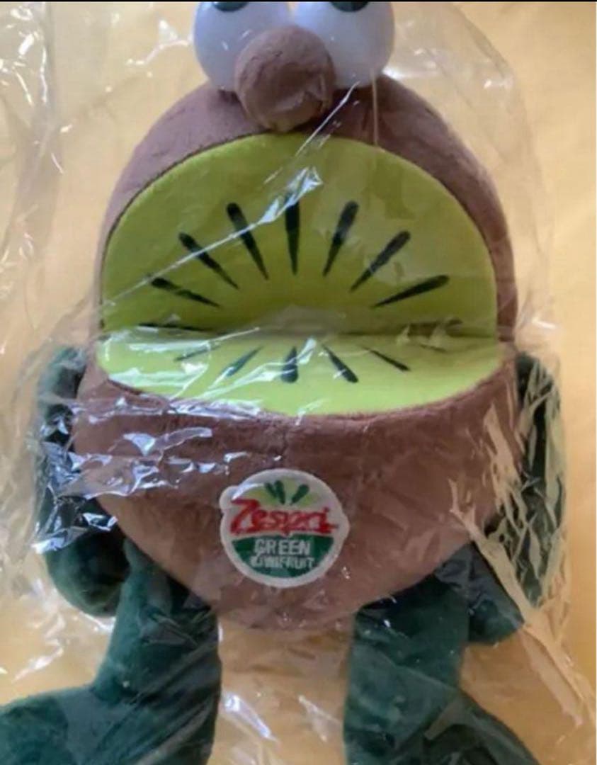 ★ゼスプリ　おまけ付きキウイブラザーズぬいぐるみ(中サイズ)グリーン&イエロー★