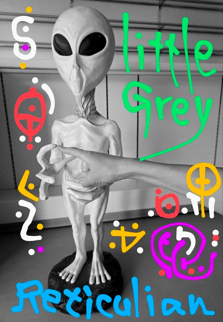 その他 Grey type Alien figure modeled object