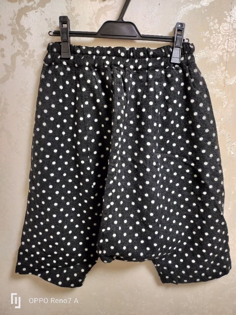 BLACK COMMEdesGARCONS 起毛ドットサルエルパンツ