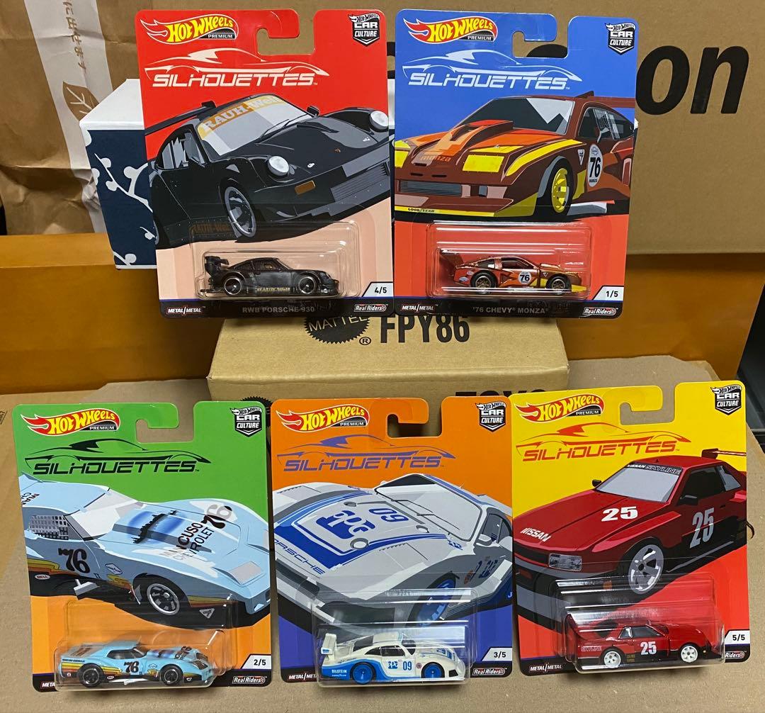 新品未開封　ホットウィール　カーカルチャー　シルエット　５台セット