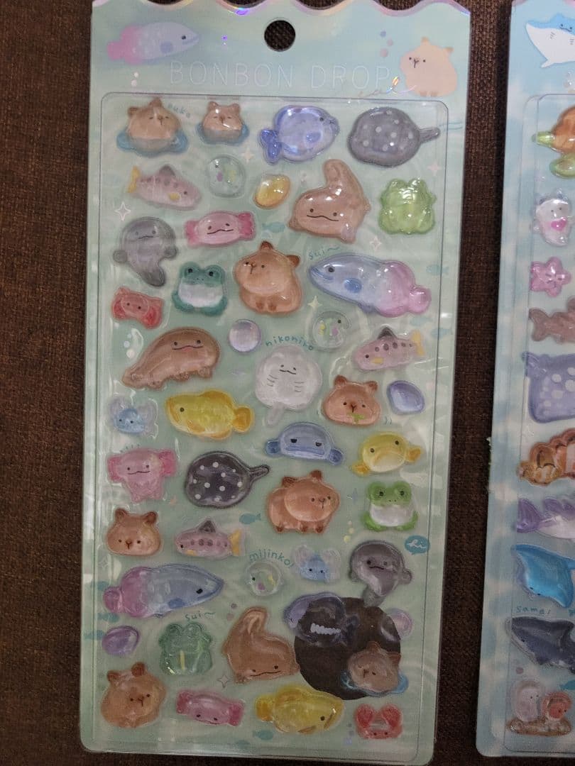 水族館限定　ボンボンドロップシール　ボンドロ　海の生き物　水族館