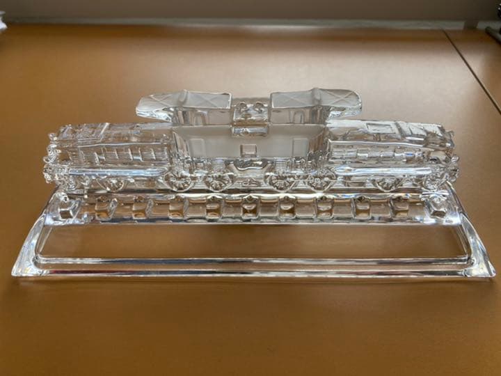 ドイツ製　機関車クロコダイル　ガラス製置物