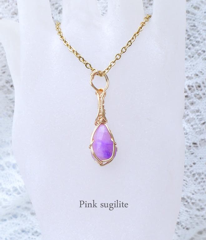 高品質 ピンクスギライト ペンダントトップ◇