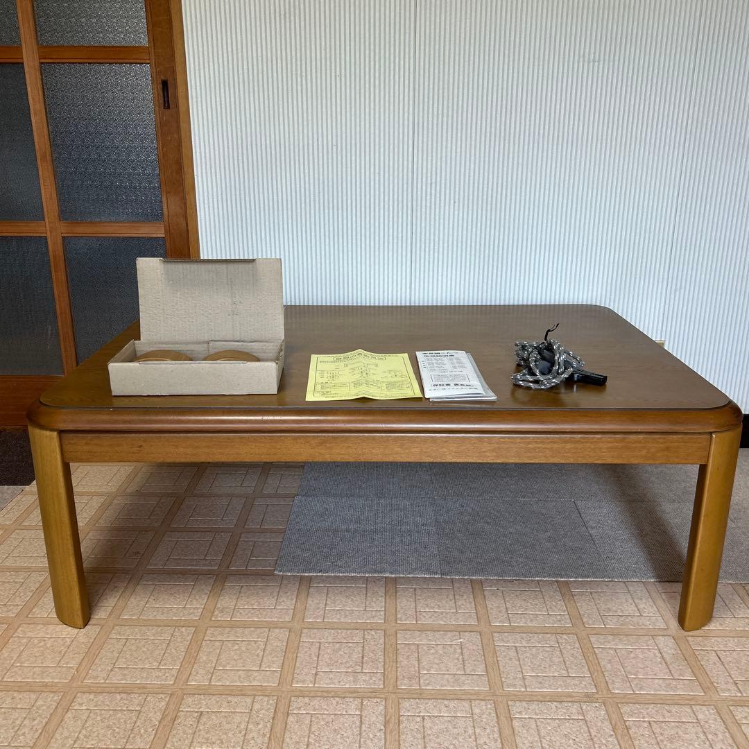 冬準備〜山善家具調こたつ　継足付き　取説付き　110×75 ユニットヒーター