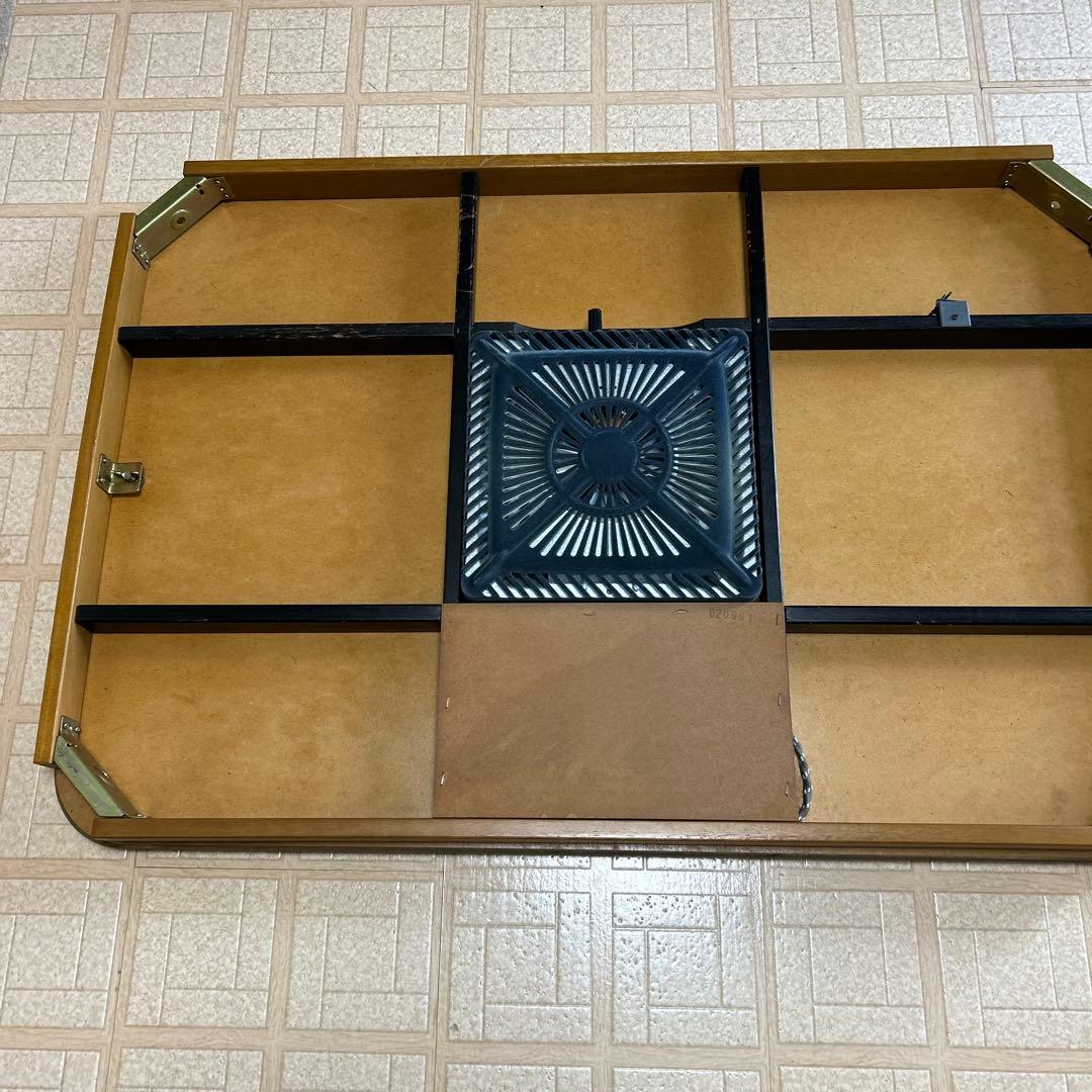 冬準備〜山善家具調こたつ　継足付き　取説付き　110×75 ユニットヒーター