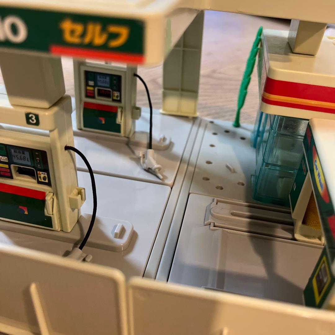 トミカタウン　ガソリンスタンドJOMO トミカ建設カーサービス駐車場　レア絶版