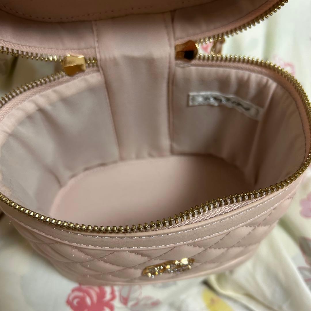 pomme d'amour キルティングバニティバッグ ピンク