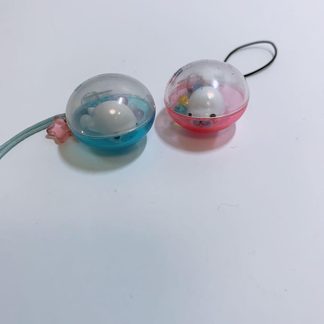 サンエックス　まめゴマ　しゃかしゃかストラップ 平成レトロ 2個セット