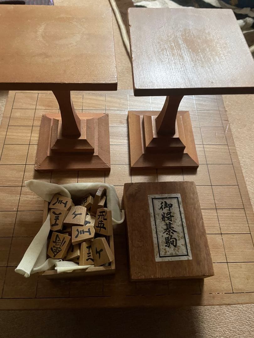再値下げ　将棋盤　将棋駒　駒台　3点　セット