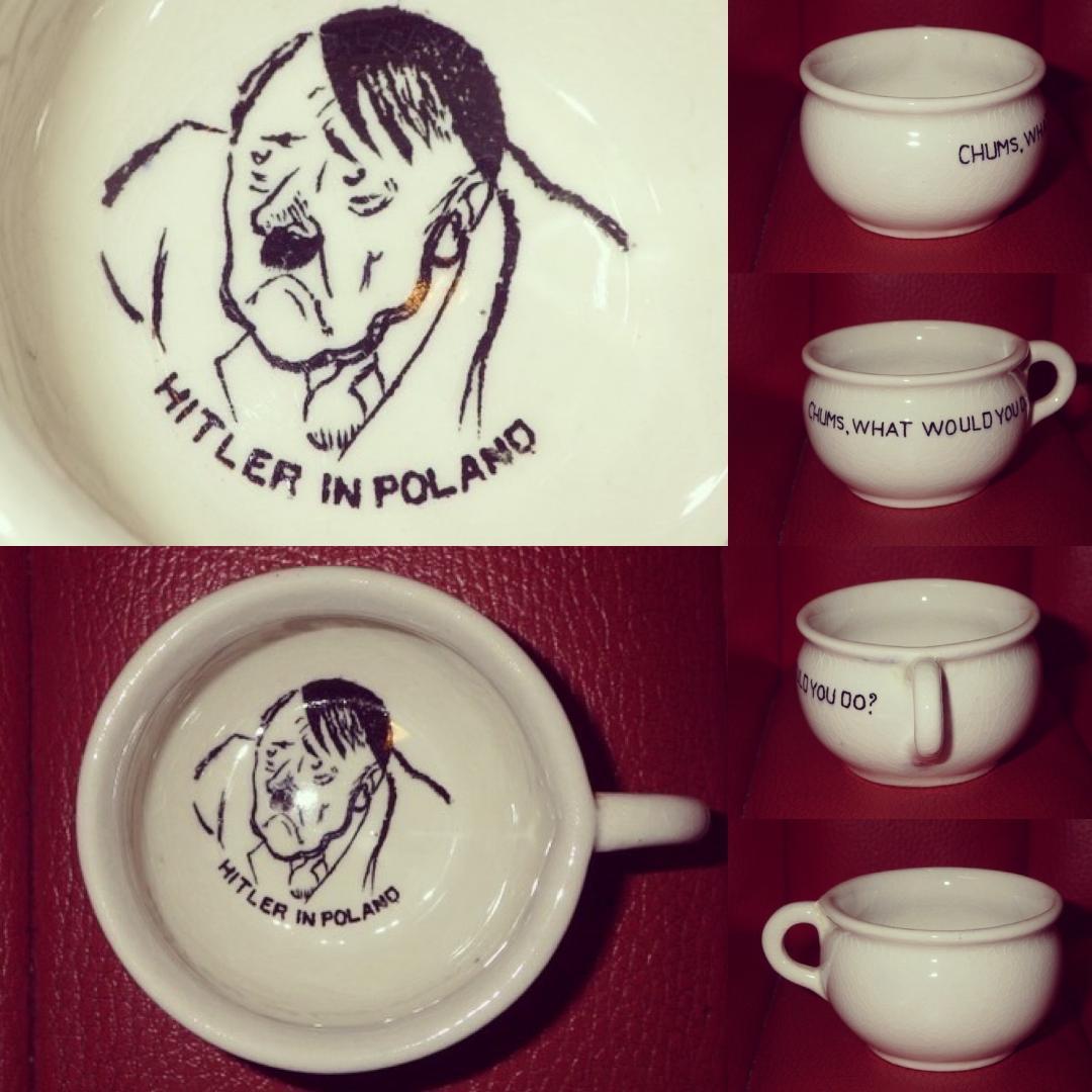 40’S★WW2★ヒトラー★チャンバーポット★灰皿★ビンテージ★プロパガンダ