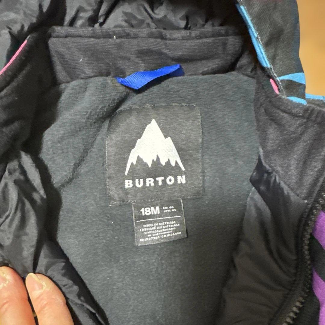 Burton ウェアー18M85cmサイズ ミトングローブ付き　値下げしました
