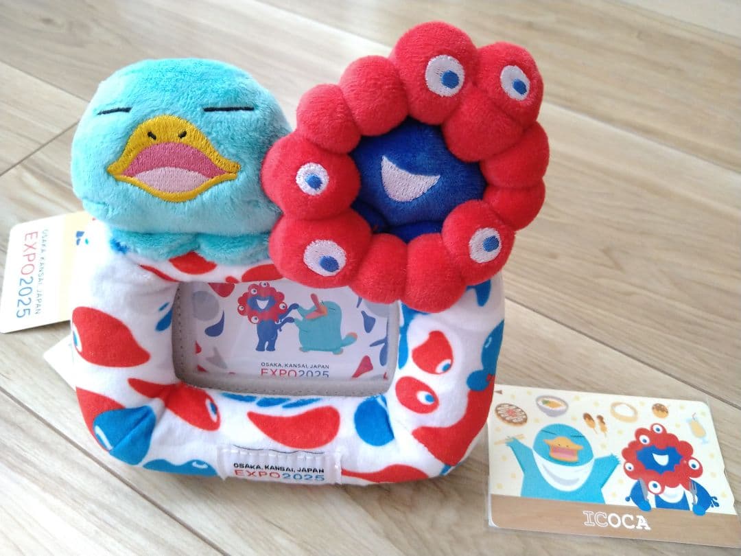 万博会場限定　イコカ　コラボ　ミャクミャクカードケーススタンド　ICOCA付