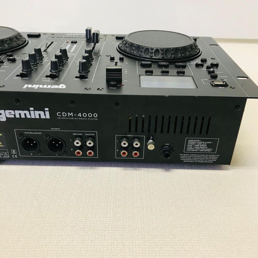 GEMINIミキサー一体型　オールインワンDJプレーヤー/CDM-4000動作品