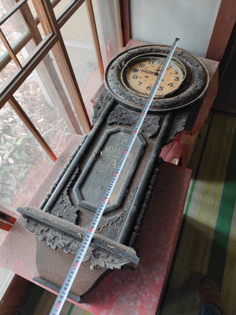 和製アンティーク　精工舎？　SEIKOSHA　掛け時計柱時計、古時計、振り子時計