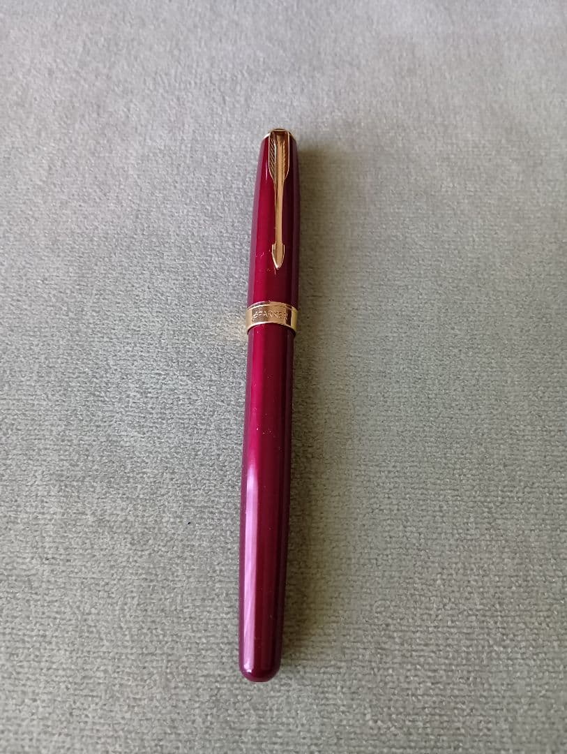 パーカー　ソネット　フランス　レッド 万年筆 ペン先18k