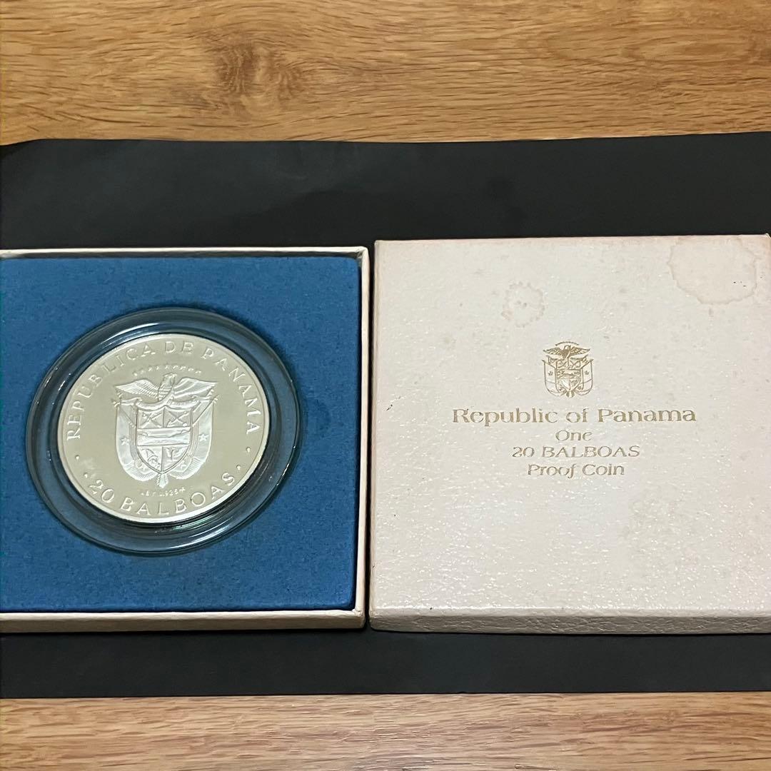 銀高騰！シモン・ボリバル 1973年 銀製 パナマ　20バルボア　銀貨