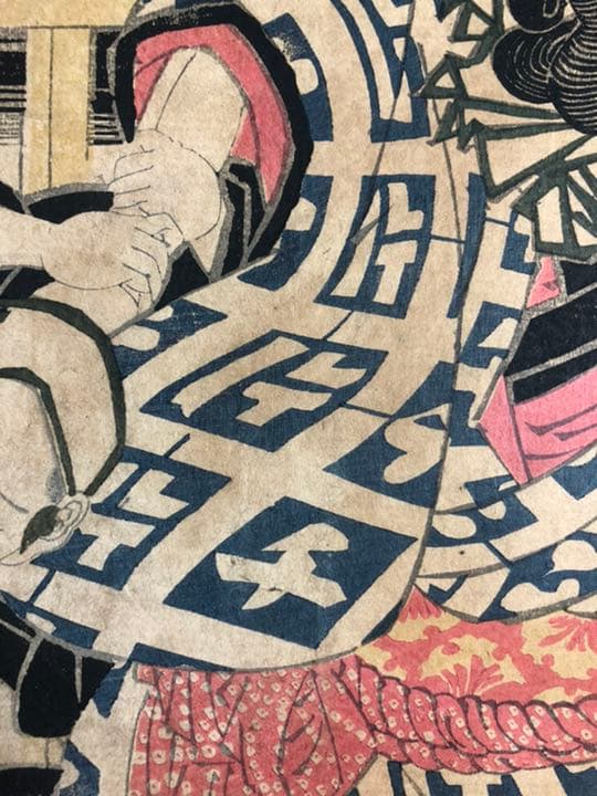 片岡市蔵　仙女香　国芳　浮世絵　オリジナル